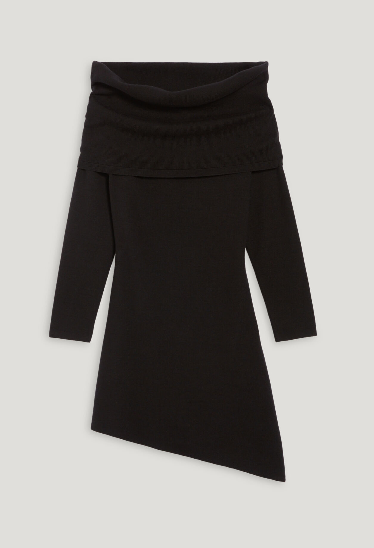 Asymmetric knitted dress