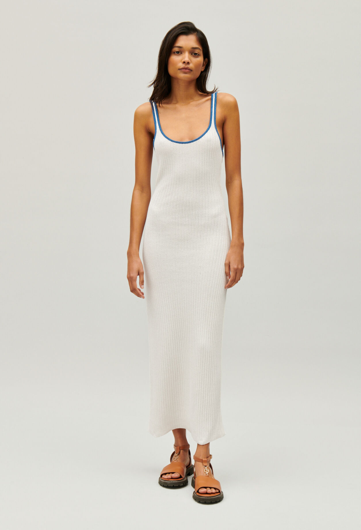 Cream crochet maxi dress