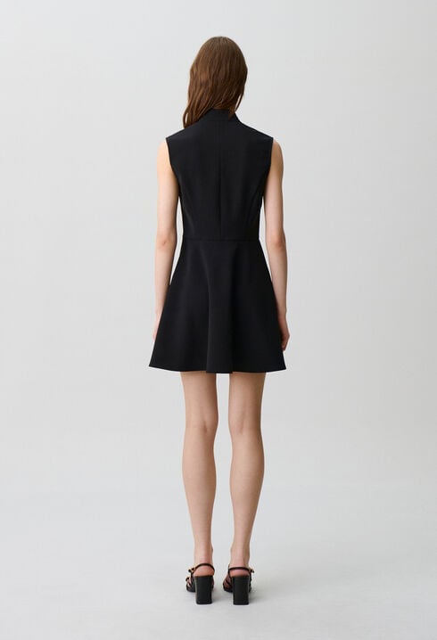Short tie-neck dress