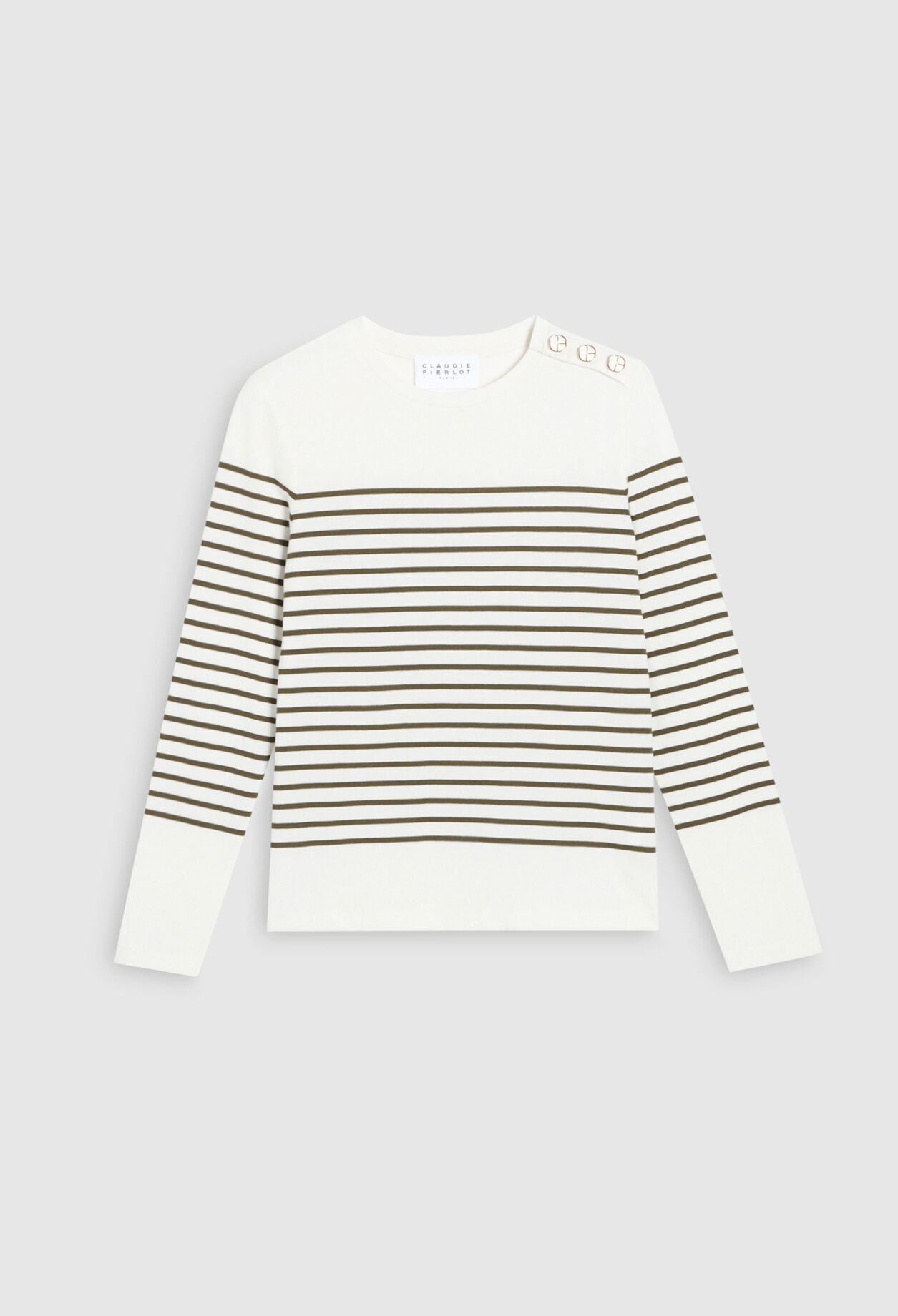 Breton t-shirt with buttons