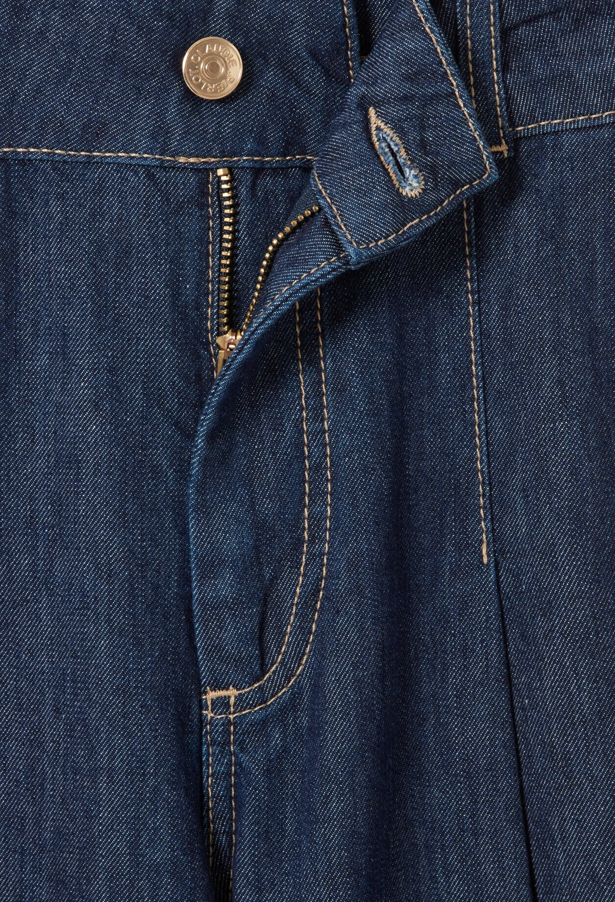 Straight soft denim jeans