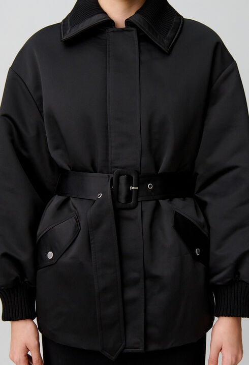 Satin Puffer Coat