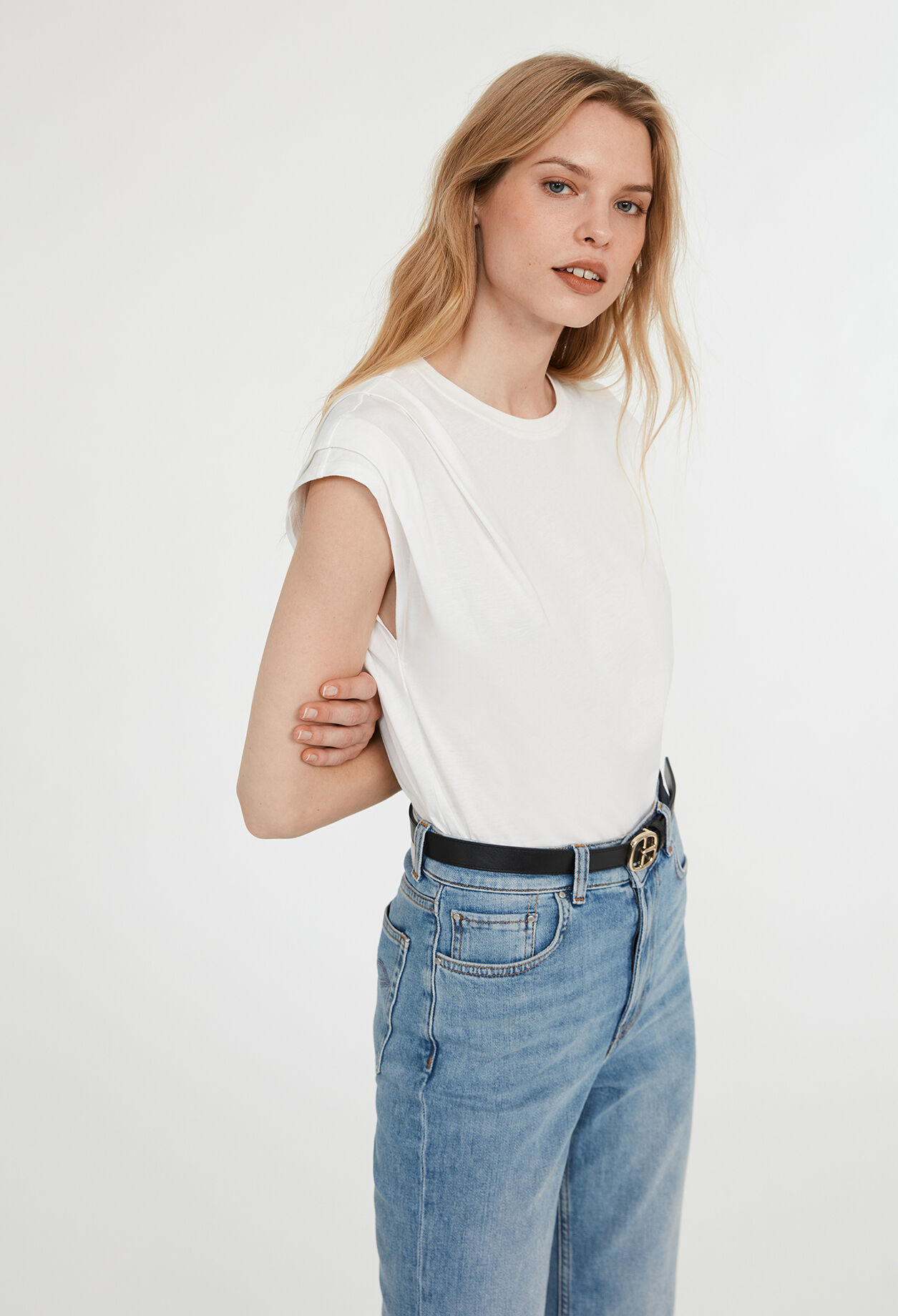 T-shirt écru coton T-shirt écru coton