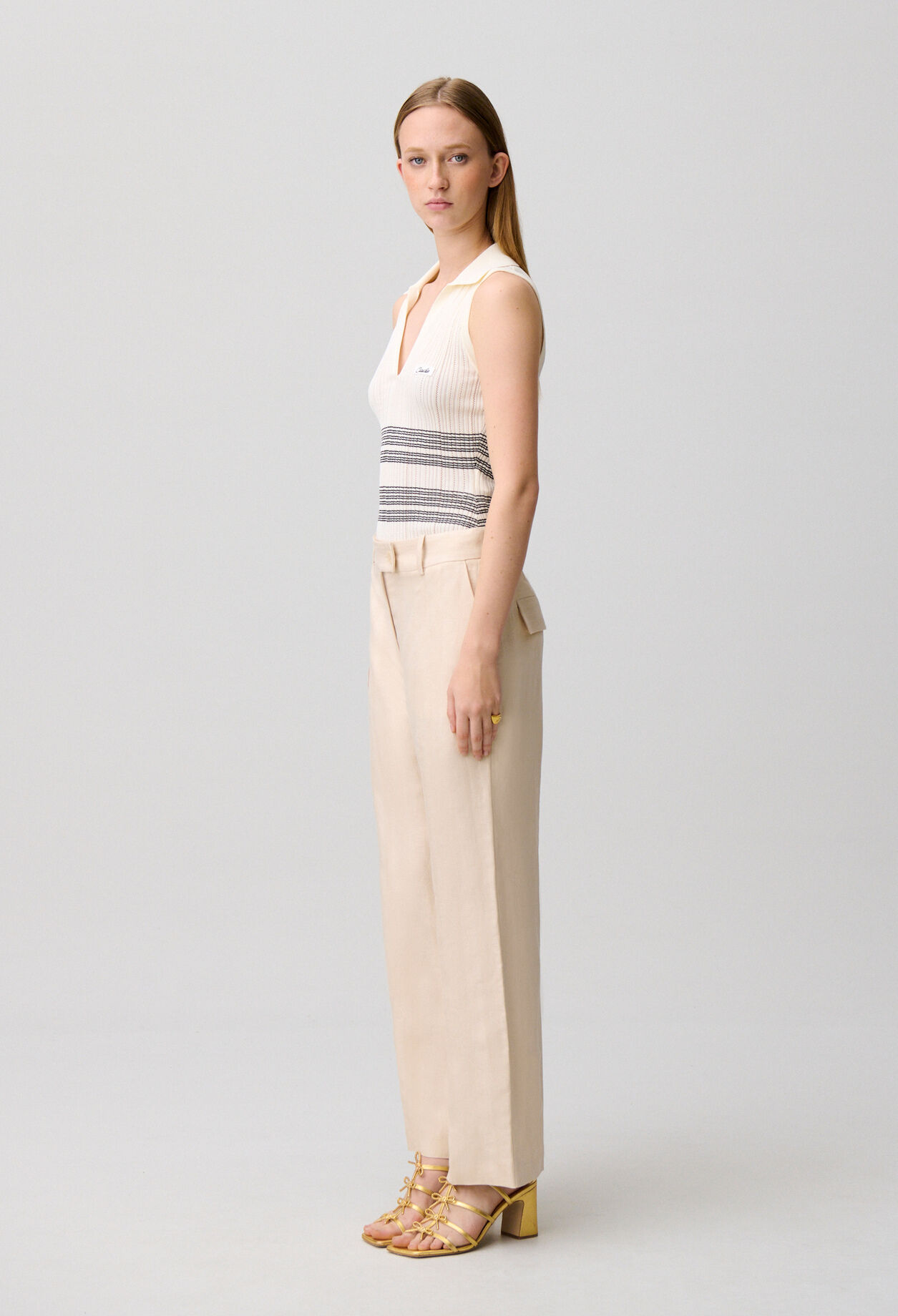 Flowy linen trousers