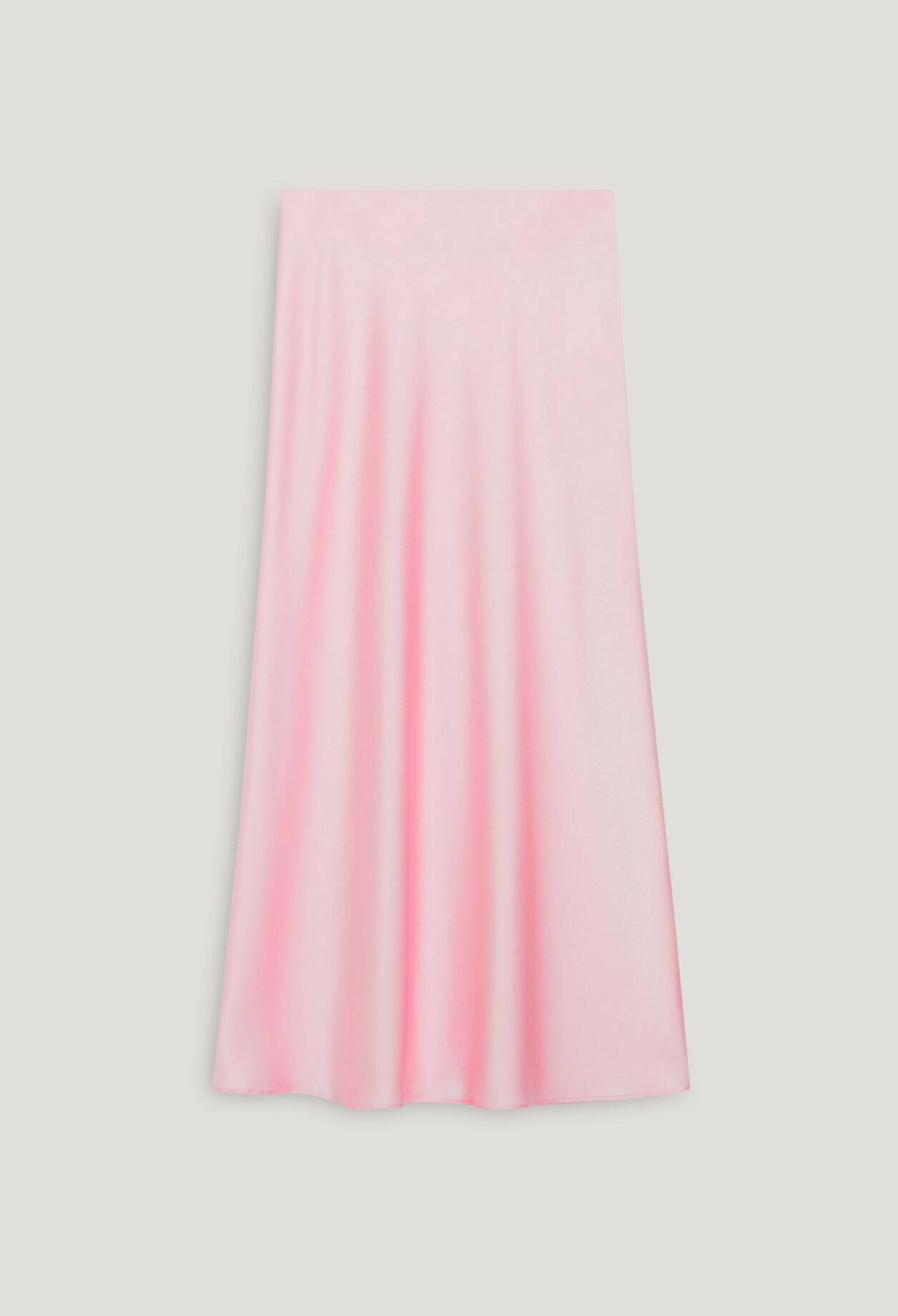 Satin-finish maxi skirt