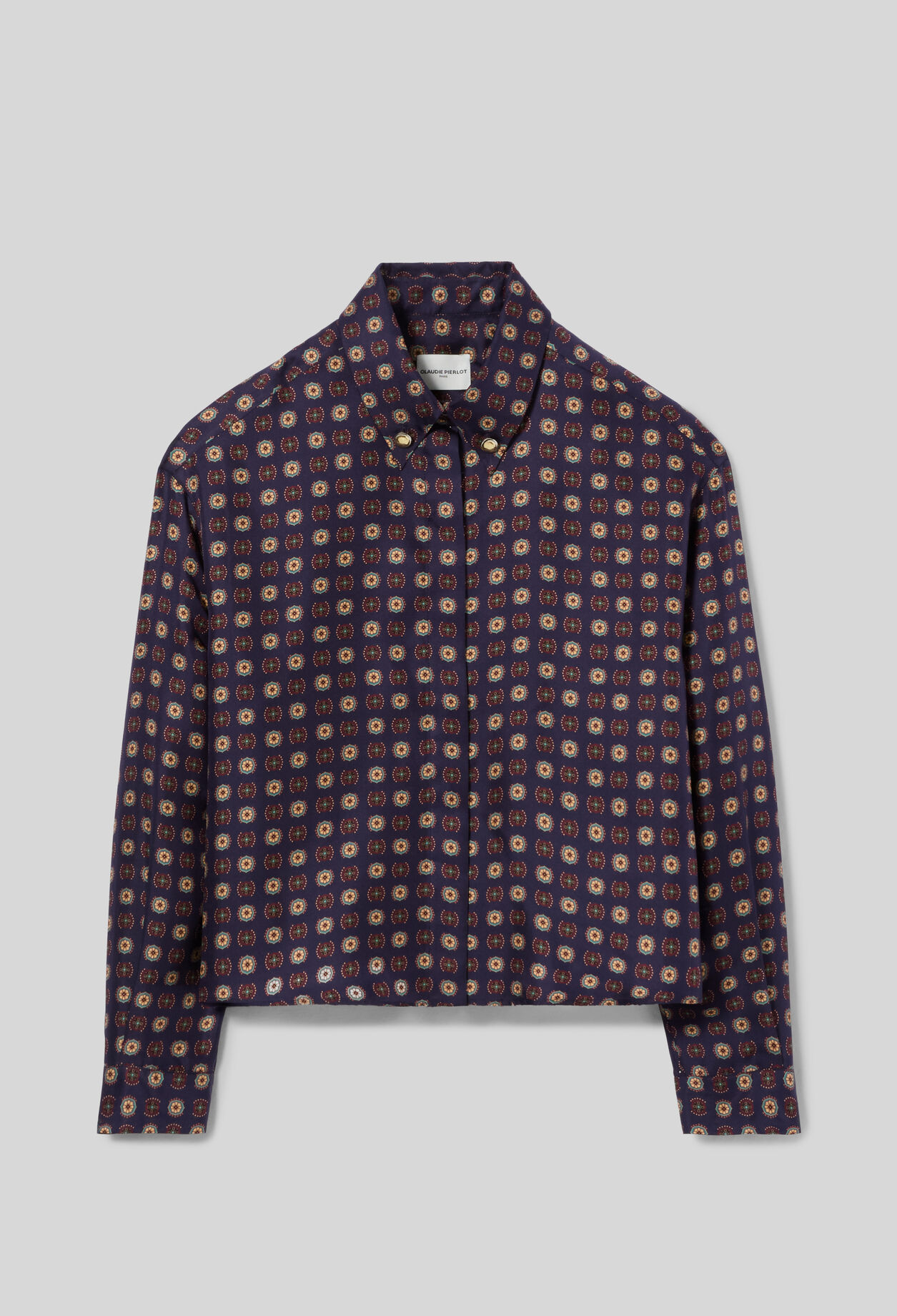 Printed silk shirt