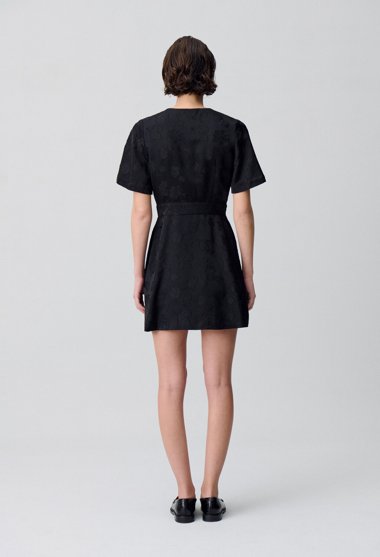 Wrap-Style Mini Dress