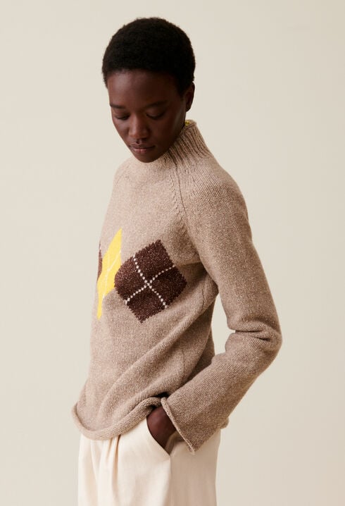 Oversized Roll-Neck Jumper