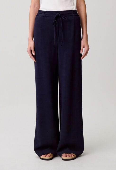 String wide-leg trousers