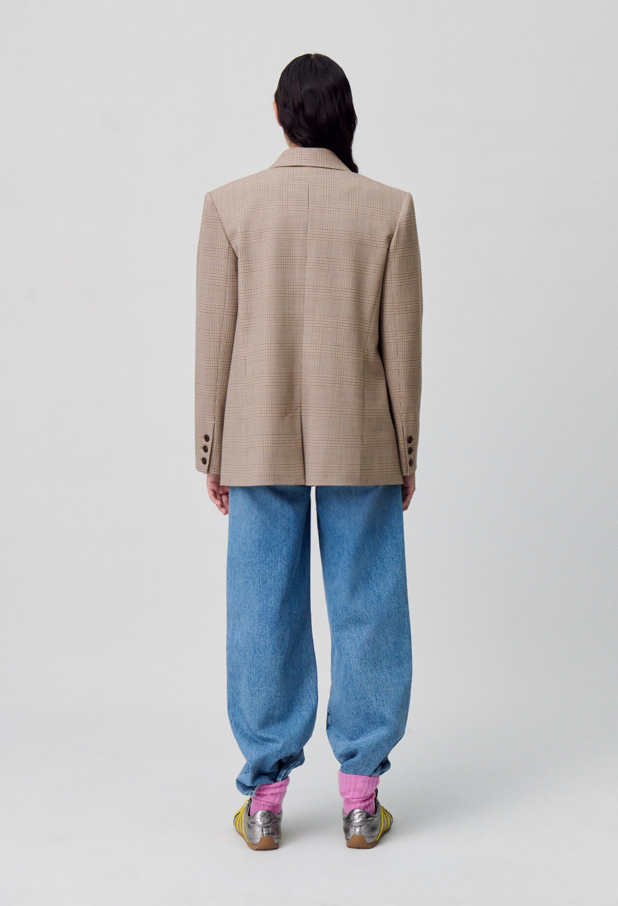 Checked Tailored Blazer Checked Tailored Blazer