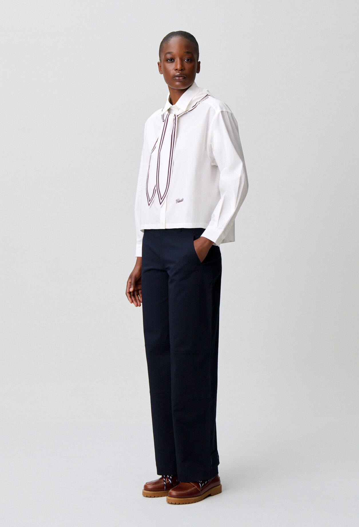 Cotton poplin shirt