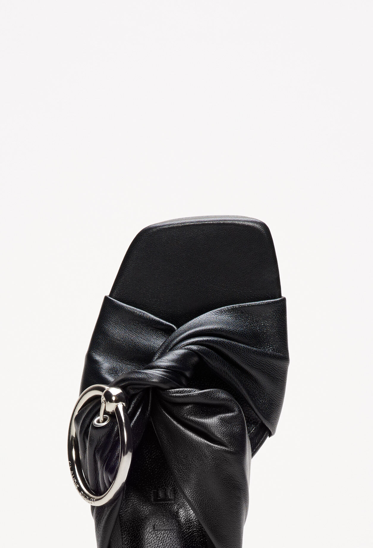 Mule sandal with metal buckle Mule sandal with metal buckle