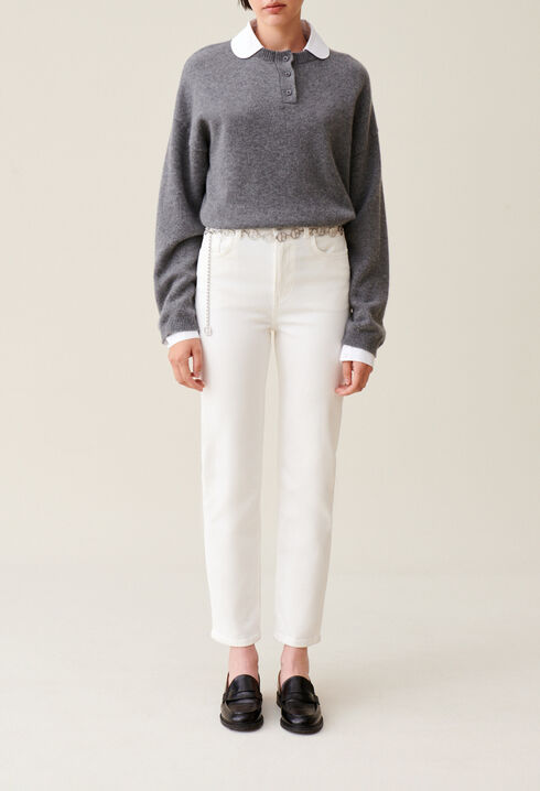 Toto Slim 7/8 jeans ecru