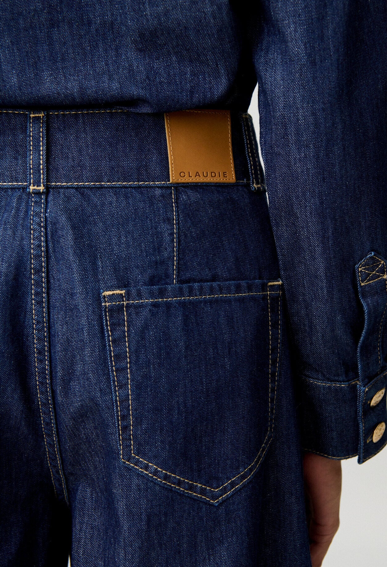 Straight soft denim jeans
