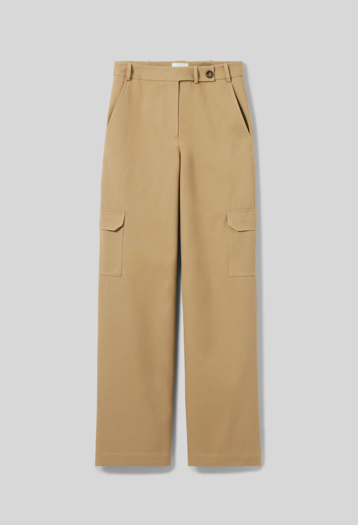 Wide-Leg Straight Cargo Trousers Wide-Leg Straight Cargo Trousers