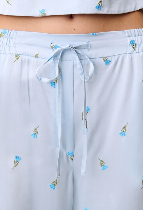 Lightweight satin trousers