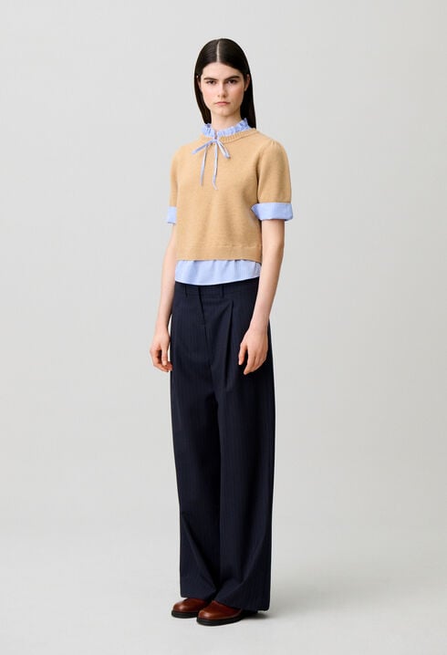 Striped wool jumper