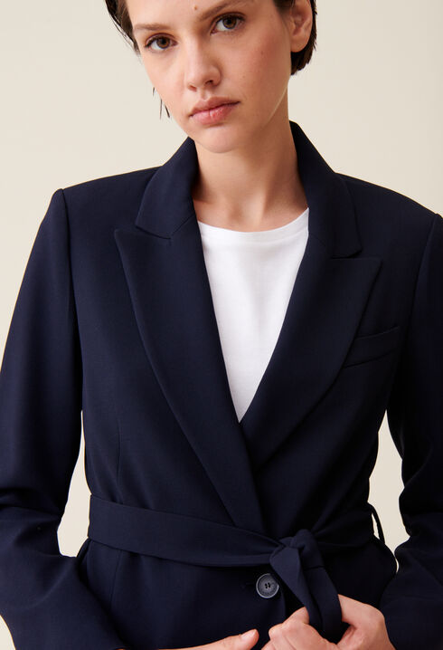 Navy blue suit jacket 