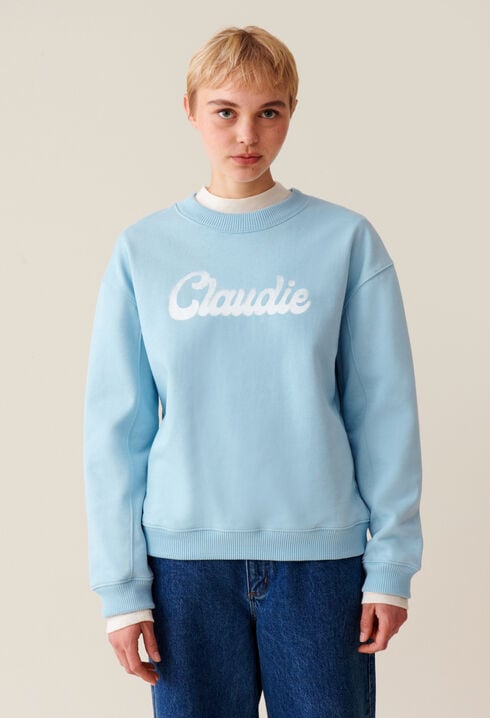 Oversized Claudie Print Sweatshirt