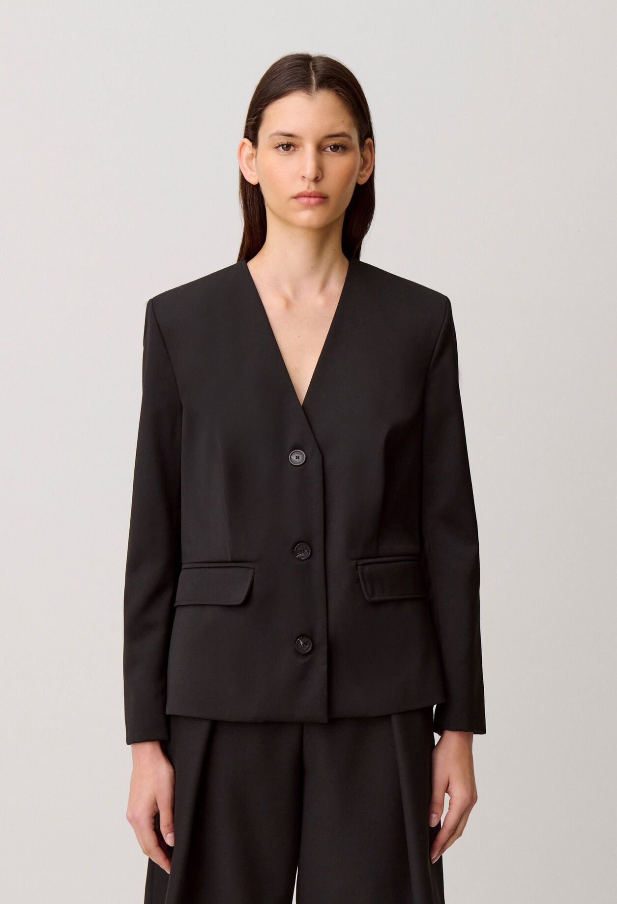 Wool blend jacket