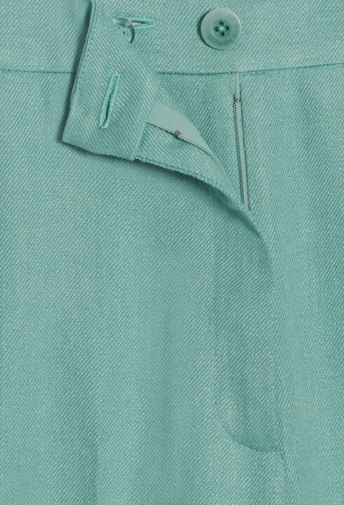 Linen blend suit trousers