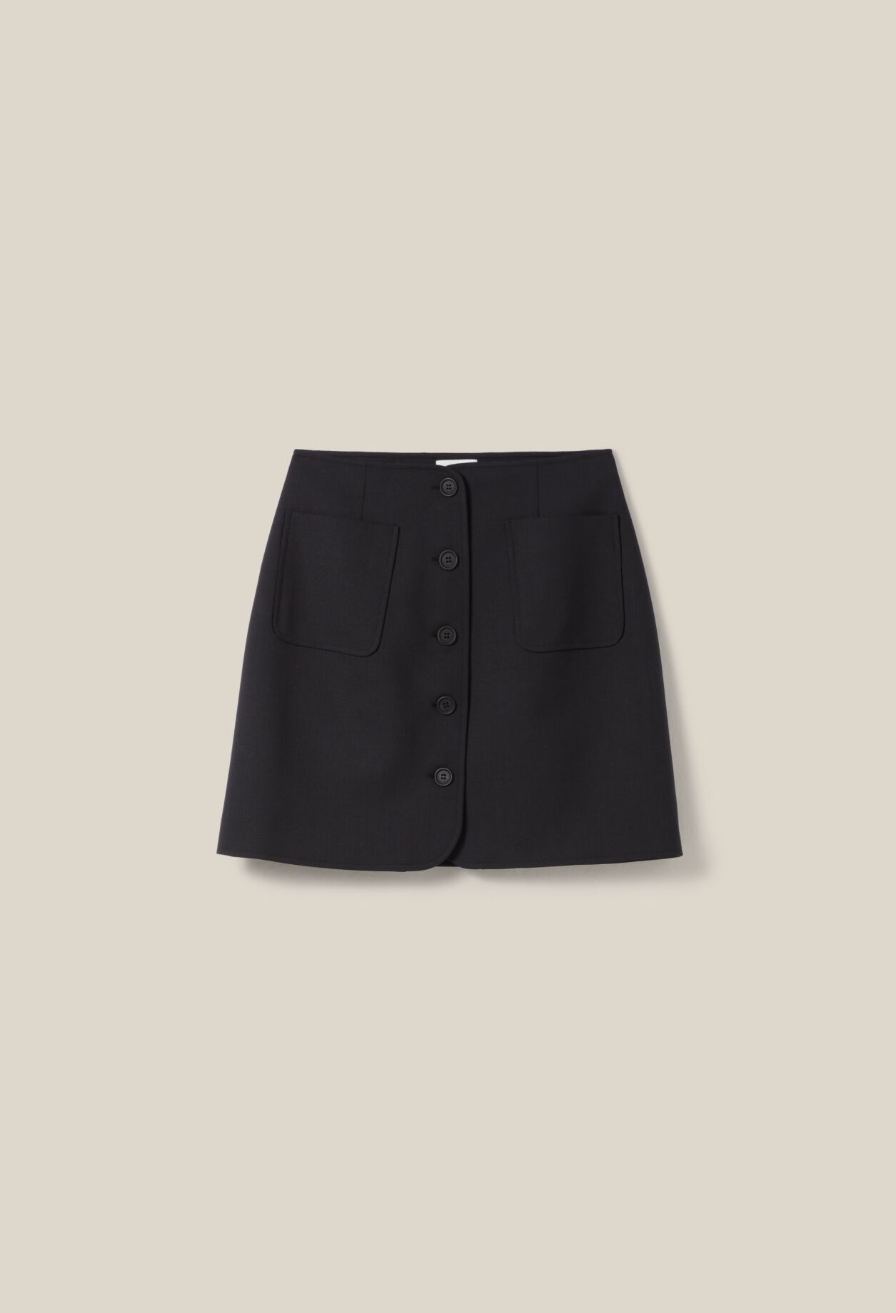 Buttoned mini skirt