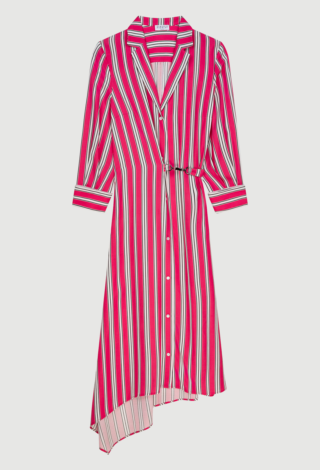 Striped mid-length dress Striped mid-length dress