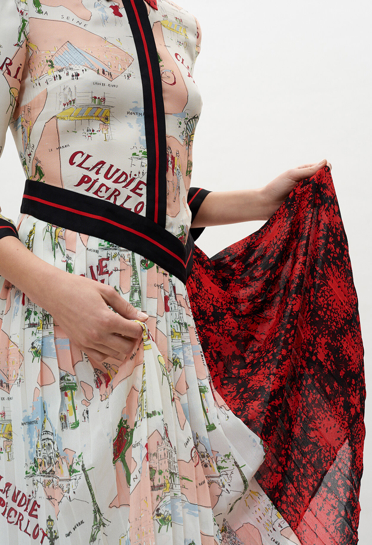 Printed medium-length dress Printed medium-length dress