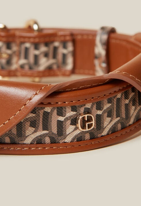 Monogrammed CP dog collar