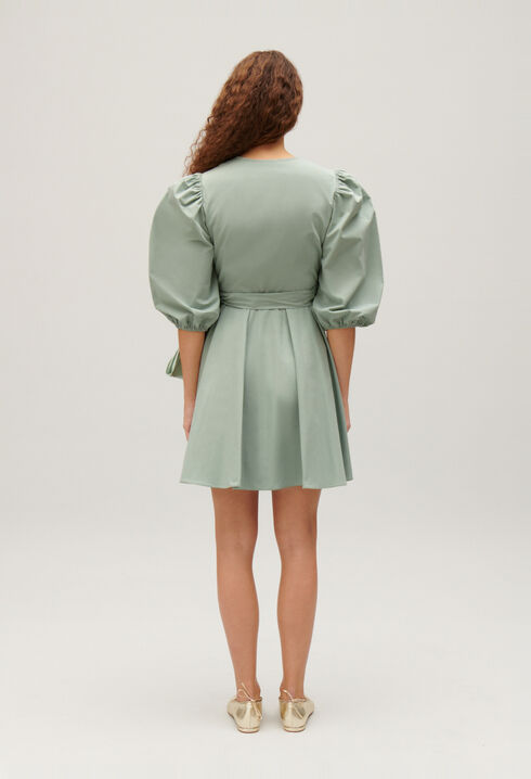 Short wrap dress