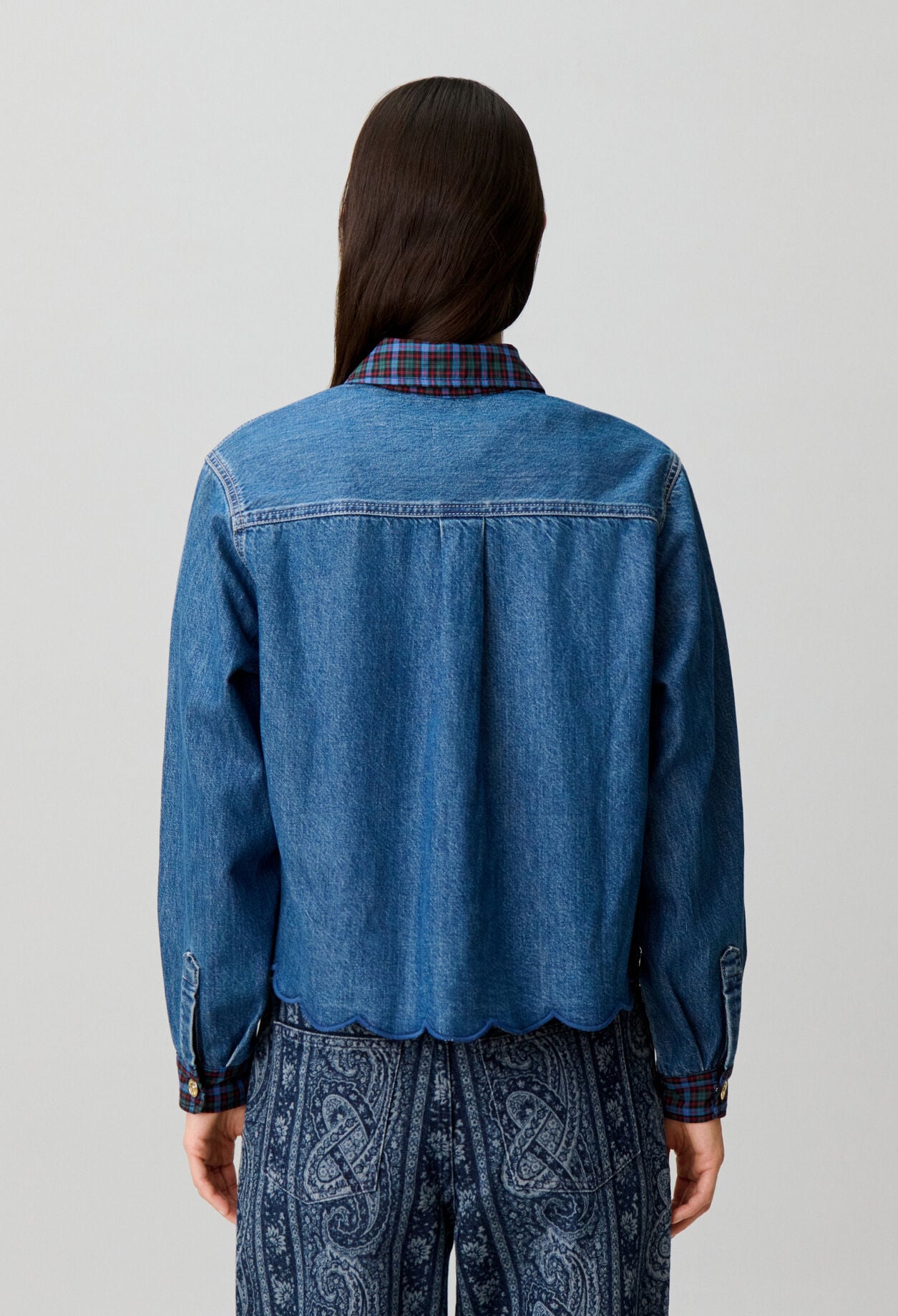 Cotton denim shirt