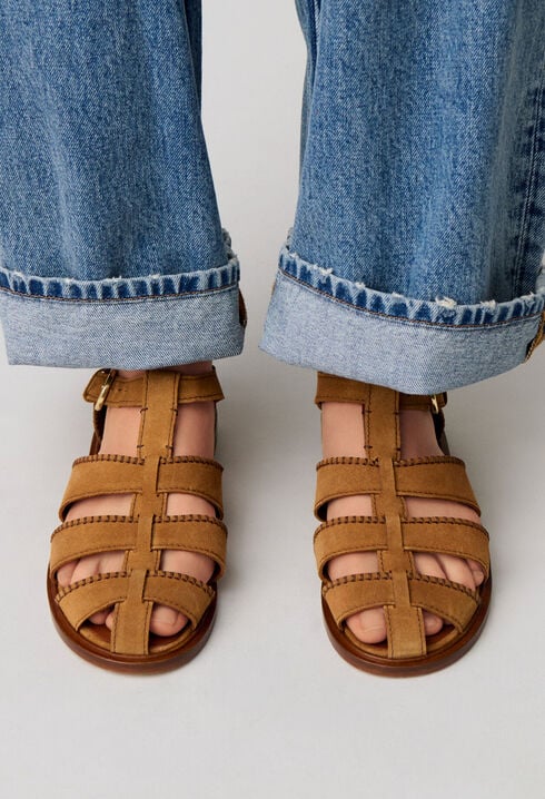Leather sandals