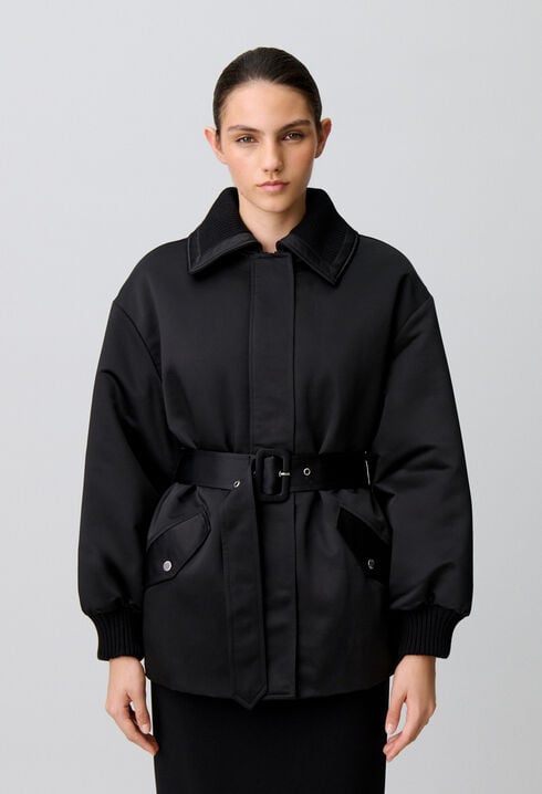 Satin Puffer Coat