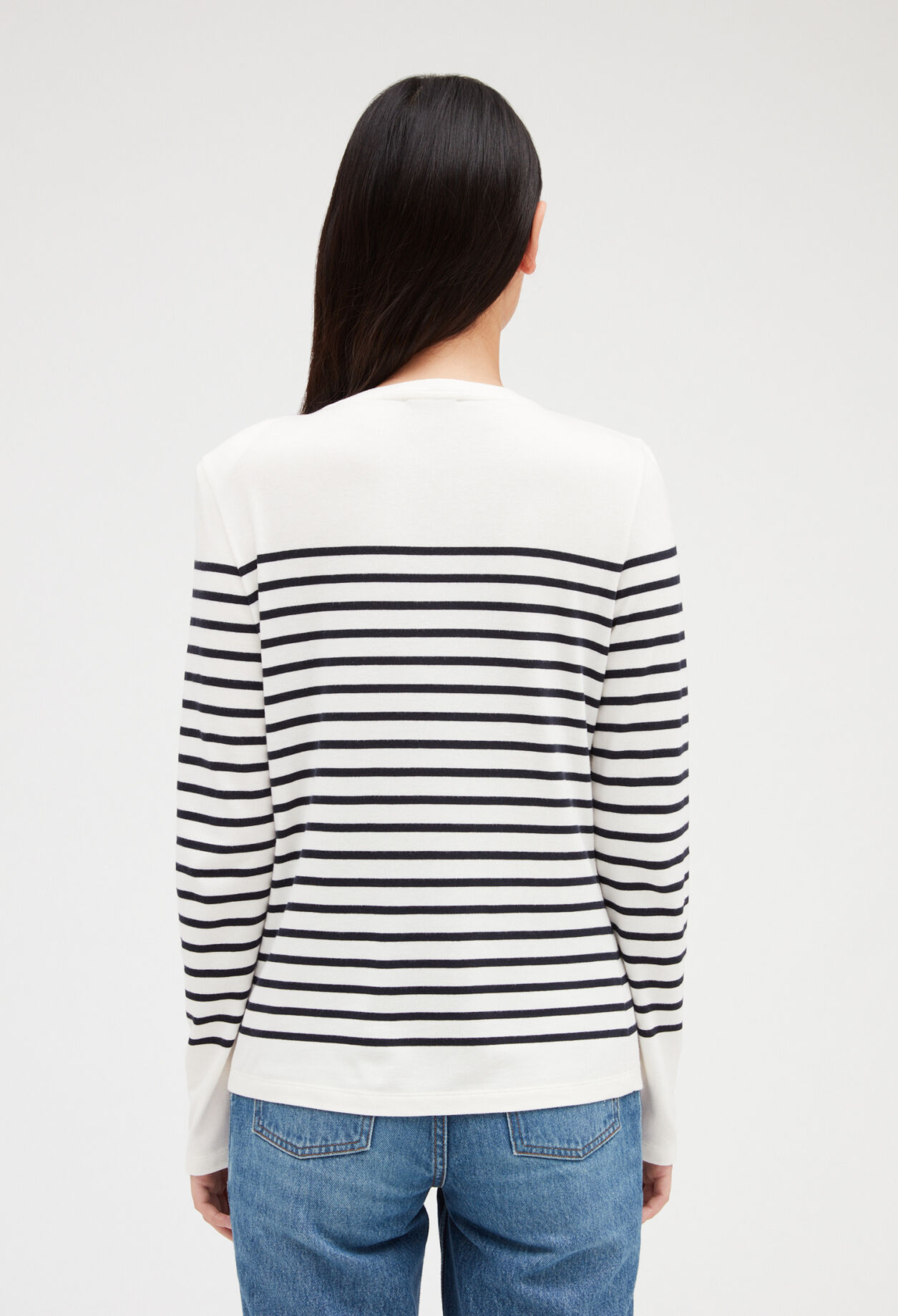 Breton t-shirt with buttons