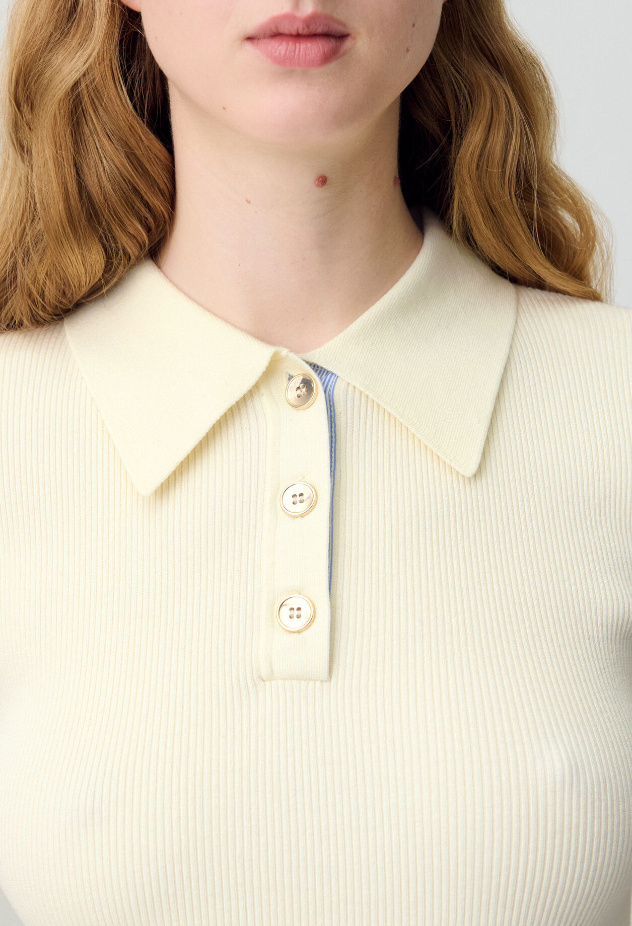 Fine Knit Polo Top Fine Knit Polo Top