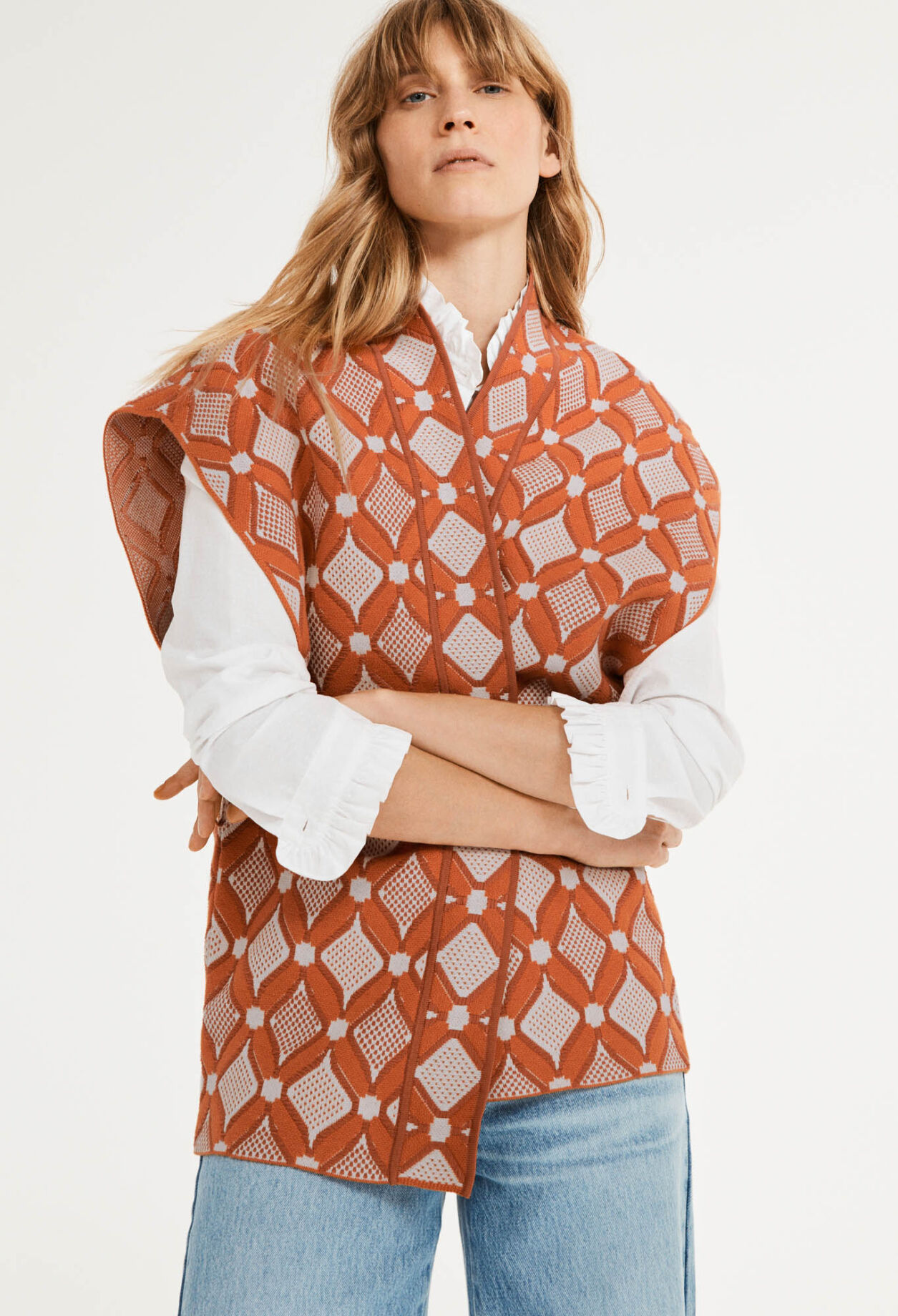 Loose-fitting  cardigan