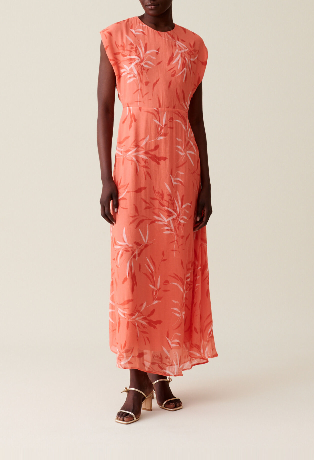 Printed flowing maxi dress