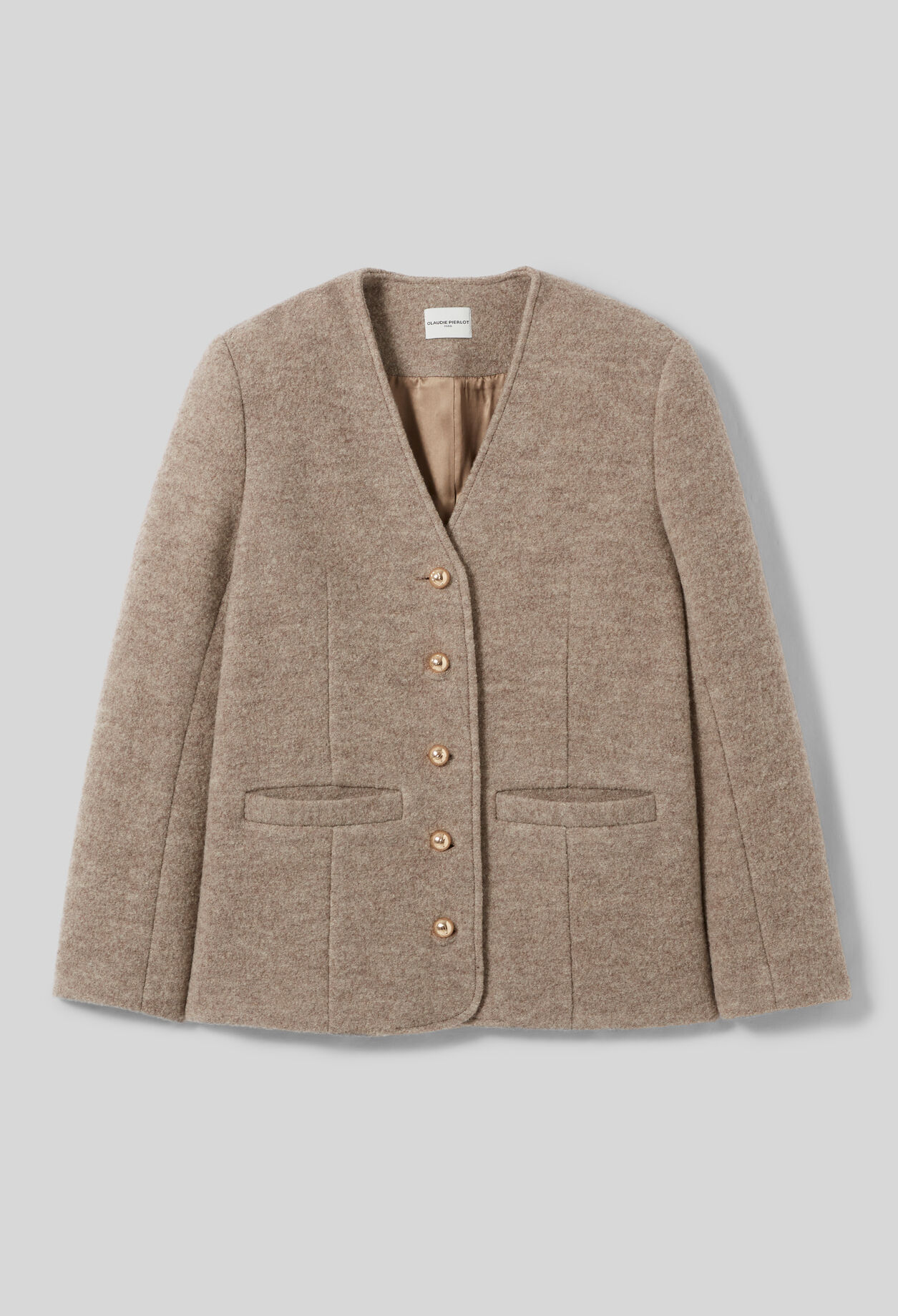 Buttoned Wool Jacket