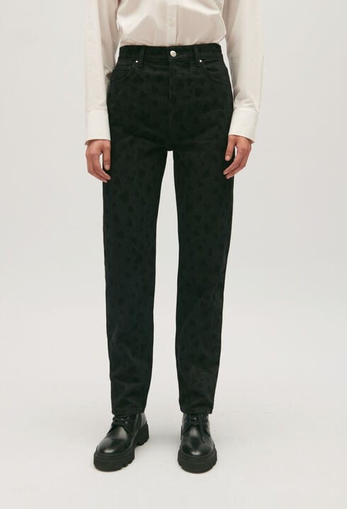 Heart straight-leg jeans