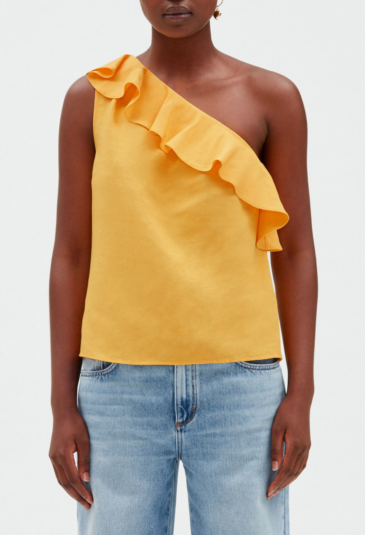 Yellow asymmetrical top