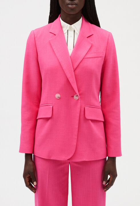 Pink suit jacket