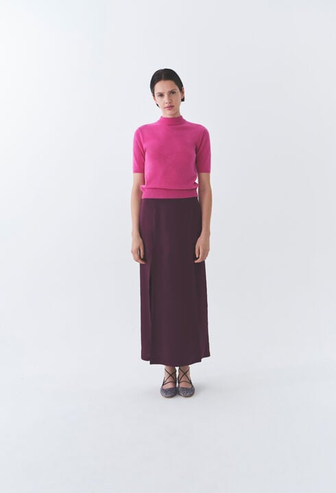 Flowy Pleated Maxi Skirt