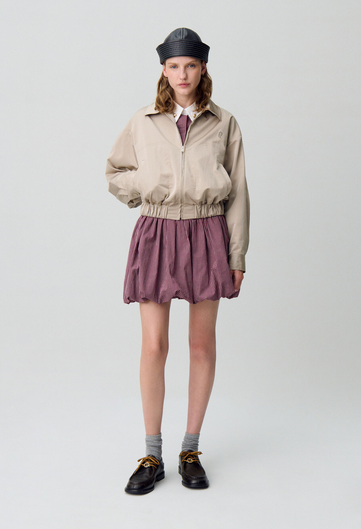 Oversized zip-up jacket