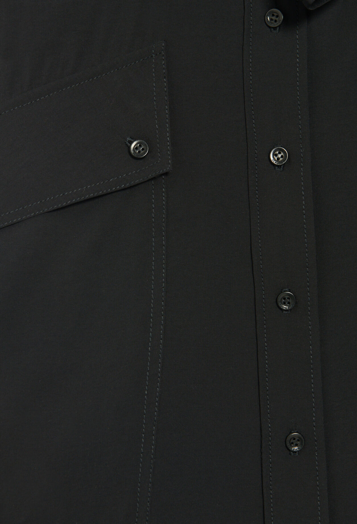 Flowing short-sleeved midi dress 