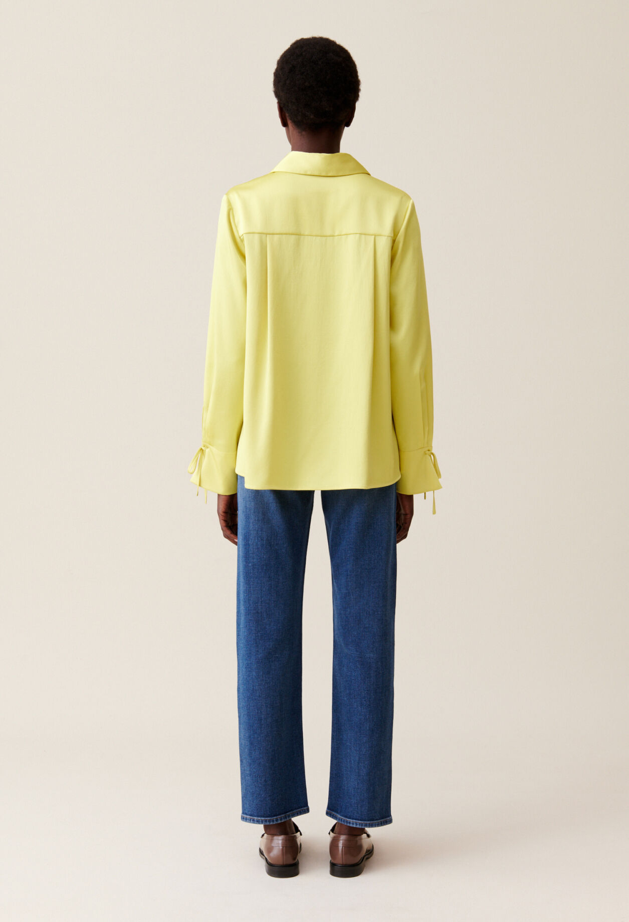 Flowy Blouse with Open Neck