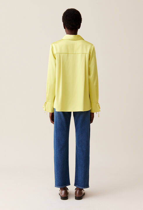 Flowy Blouse with Open Neck