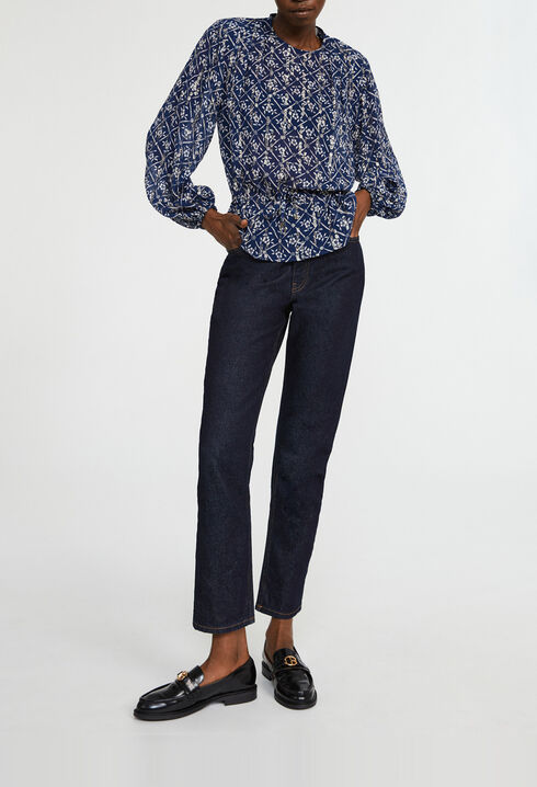 Blouse à motifs fleuris