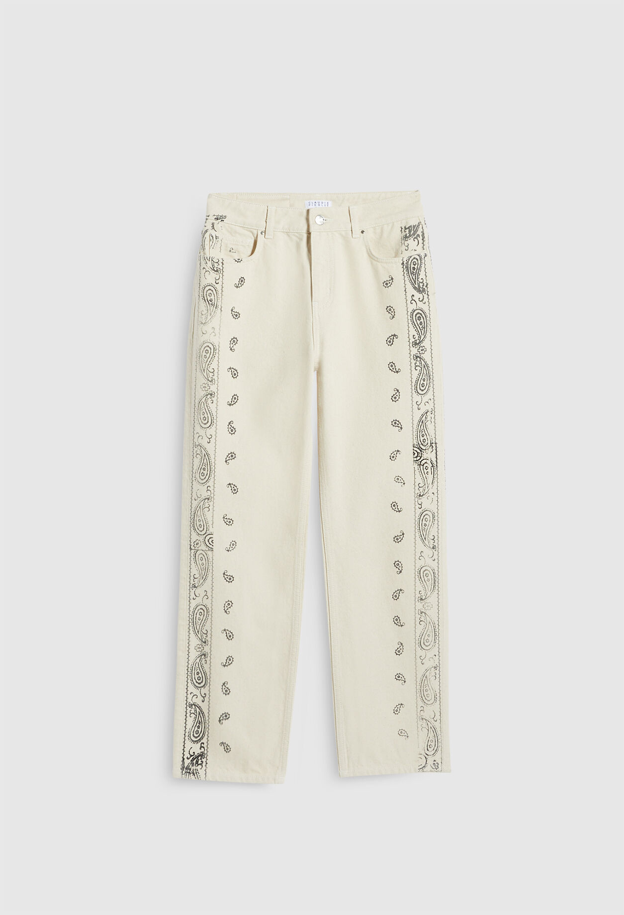 Ecowash printed straight-fit jeans Ecowash printed straight-fit jeans