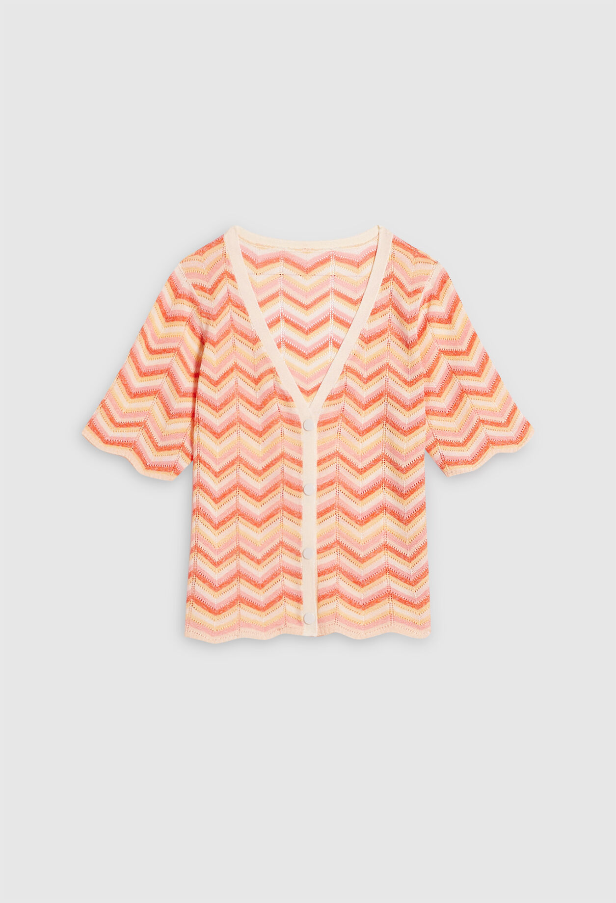 Short-sleeved cardigan