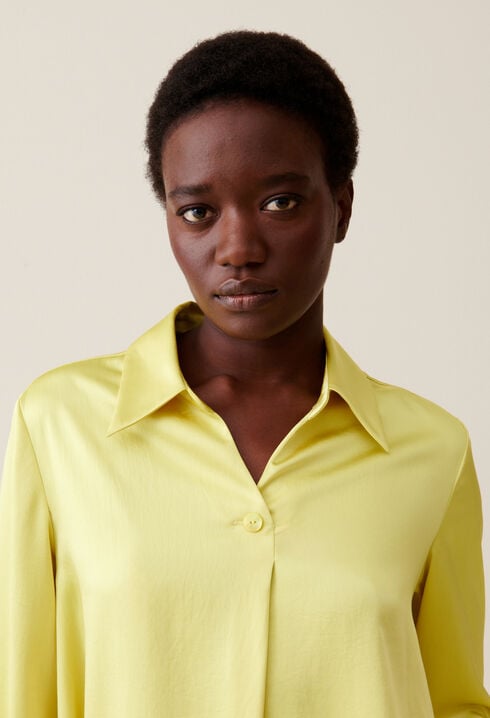 Flowy Blouse with Open Neck